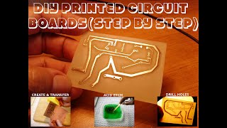 How To Make Printed Circuit BoardsPCB Using Hydrogen Peroxide amp HCL Acid [upl. by Behrens]