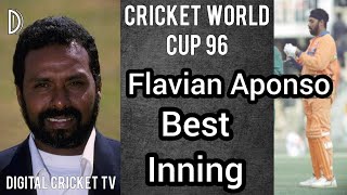 Flavian Aponso Best Inning  HOLLAND vs PAKISTAN  Cricket World Cup 96  DIGITAL CRICKET TV [upl. by Adnawat]