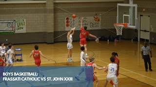 Boys Varsity Basketball vs St John XXIII [upl. by Thorrlow]