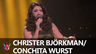 Conchita Wursts quotRise Like A Phoenixquot tolkad av Christer Björkman  Melodifestivalen 2015 [upl. by Akenet481]