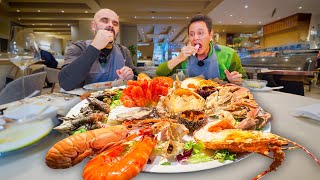 Best Portuguese Food 🦞 SEAFOOD MOUNTAIN  Lobster Rice in Matosinhos Portugal [upl. by Nnylannej]