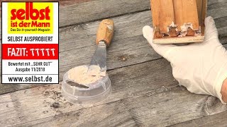 presto Holzspachtel  Reparatur im passenden HolzFarbton [upl. by Llemart211]