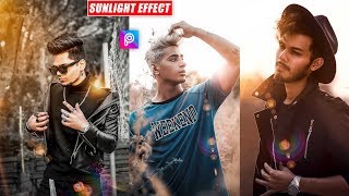 SUN LIGHT EFFECT  Photo Editing tutorial in Picsart Step by Step in Hindi  Taukeer Editz [upl. by Joelle388]