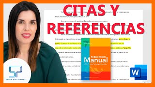 🟠 CITAS y REFERENCIAS APA 7ma edición  Normas APA séptima ed [upl. by Ecnerrat]