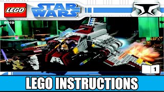 LEGO 8019 Instructions  The Clone Wars  Republic Attack Shuttle  Star Wars Book 1 [upl. by Teodoro]