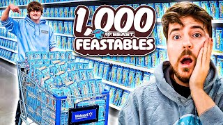 Buying 1000 Mr Beast Feastables For The Homeless [upl. by Ylatfen]