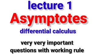 Asymptotes Bsc 1st year [upl. by Nnaycart76]