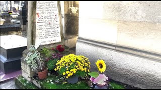 Tombe de Charles BAUDELAIRE cimetière du Montparnasse Paris [upl. by Mildrid]