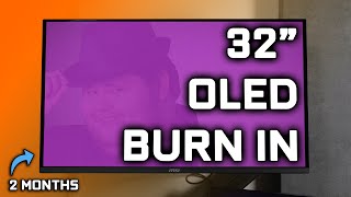 QD OLED Monitor Burn In After 2 Months [upl. by Aihtenak96]