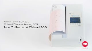 Welch Allyn Mortara ELI 230 Wireless ECG How To Record A 12Lead Resting ECG [upl. by Avron596]