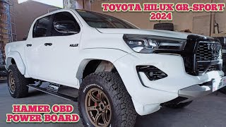 2024 TOYOTA HILUX GRSPORT HAMER OBD POWER BOARD  JAOS SKID PLATE [upl. by Ynnal400]