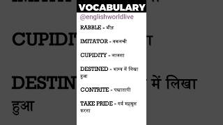 Vocabularies for beginners in Hindi shorts englishworldlive english [upl. by Percy]