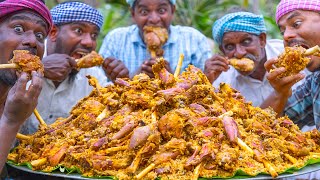 NALLI BIRYANI  Mutton Biryani Recipe Cooking in Village  Mutton Bone Marrow  Lamb Shanks Recipe [upl. by Hcirdeirf]