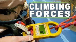 Lead falls in climbing gyms  how much forces does it generate Climbing Science [upl. by Naimerej]