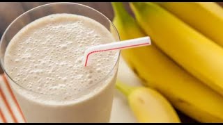 Banana smoothie Recipe  Just 3 Ingredients Recipe [upl. by Garek593]