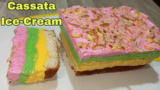 Cassata Ice Cream Recipe  Summer Special Ice Cream Recipe [upl. by Ravel]