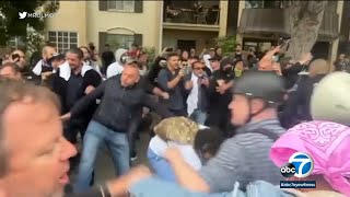 3 arrested as protesters clash over Pride curriculum in Glendale [upl. by Haeckel]