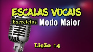 Técnica Vocal Iniciantes  Vocalizes Sobre Escalas  Modo Maior  Variação 3 [upl. by Lindholm]