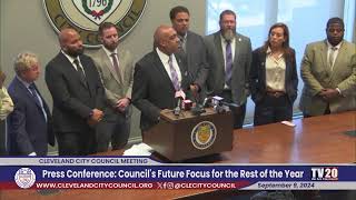 Cleveland City Council Press Conference September 9 2024 [upl. by Joashus673]