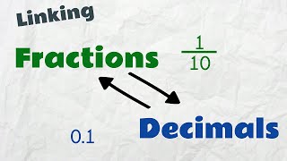 Linking Fractions and Decimals  Maths  EasyTeaching [upl. by Jami215]