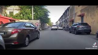 Trishaw ride in Penang Island Malaysia 🇲🇾 [upl. by Kamerman529]