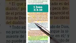 lecturabíblica iglesia Biblia fe 1 Juan 3810 el que practica el pecado es del diablo [upl. by Bartolomeo]