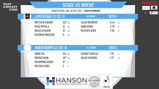 Liversedge CC 1st XI v Wrenthorpe CC 1st XI [upl. by Aerdna]