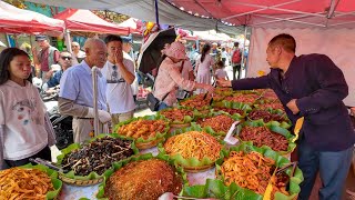 Historic Market in Yunnan China Authentic Food Bustling Hardworking Vendors Hub of Tradition [upl. by Levi]