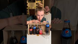 Угадываем Pepsi и 🇯🇵 CocaCola games игры веселыеигры fungame funnygames partygames challenge [upl. by Lucine]