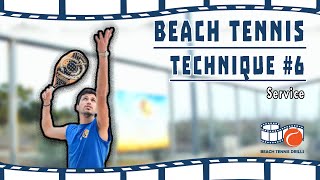 Beach Tennis Technique 6  Service [upl. by Fesoj]