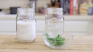 How to make Flavored Simple Syrups  Mint Simple Syrup Recipe [upl. by Arataj]