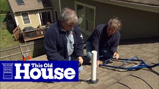 How to Fix a Leaking Rooftop Vent Pipe  This Old House [upl. by Pren418]