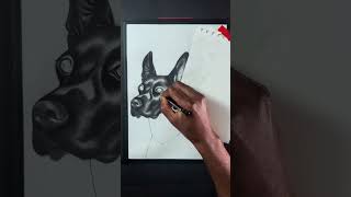 I Tried Drawing A Hyper Realistic Dog Easy 🐶 artchallenge artchallenges arttips [upl. by Norvol890]