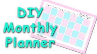 DIY Desk Monthly Planner Pad  Desk Planning [upl. by Phares]