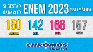 Gabarito ENEM 2023 CHROMOS  Prova Amarela Questão 150  Matemática [upl. by Laup]