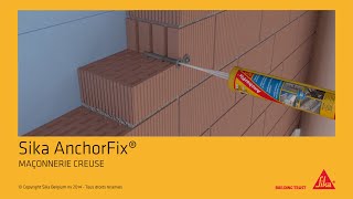 Sika AnchorFix®1 dans maçonnerie creuse  Solutions pour tous vos ancrages [upl. by Marsiella12]