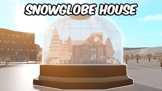 BUILDING A SNOWGLOBE HOUSE IN BLOXBURG [upl. by Millburn683]