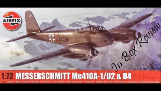 Airfix 172nd Scale Me 410 In Box Review 2023 [upl. by Aritak]