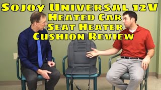 Sojoy Universal 12V Heated Car Seat Heater Cushion Review [upl. by Edwyna302]