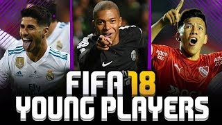 FIFA 18  TOP 10 YOUNG PLAYERS FROM CAREER MODE WITH HIGH POTENCIAL [upl. by Pegg]