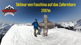 Skitour von Faschina Fontanella auf das Zafernhorn mit 2107m Einsteigerfreundlich [upl. by Yotal]