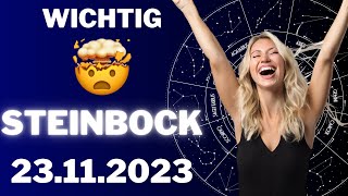 STEINBOCK ♑️🤩 DAS IST DEIN DURCHBRUCH ⭐️ Horoskop  23November 2023 steinbock tarot [upl. by Madelena588]