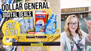 DOLLAR GENERAL 525 DEALS FOR SAT 729 all digital easy couponing [upl. by Malcah]