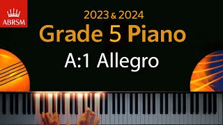 ABRSM 2023 amp 2024  Grade 5 Piano exam  A1 Allegro  Domenico Cimarosa [upl. by Matelda]