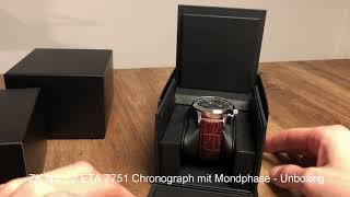 Unboxing ZK No 1 2  ETA 7751 Chronograph mit Mondphase 2021 [upl. by Akehs]