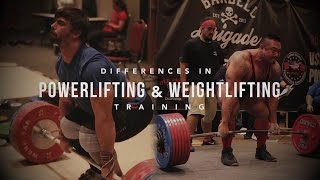 Differences in Powerlifting and Weightlifting Training  JTSstrengthcom [upl. by Nodyarb]