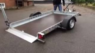 Unsinn AS 2600 Motorcykel Trailer m bremser [upl. by Arenat]