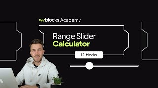 Input Range Slider in Webflow and WeBlocks [upl. by Reld]