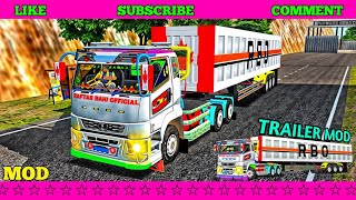 New NLC Trailer Bussid Best Mod  Long Vehicle Mod  NRR Pakistani Trailer Mod raftarbahiofficial [upl. by Riedel]