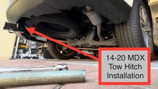 Installing CurtUhaul Trailer Hitch on 20142020 Acura MDX instructions tutorial [upl. by Noet]